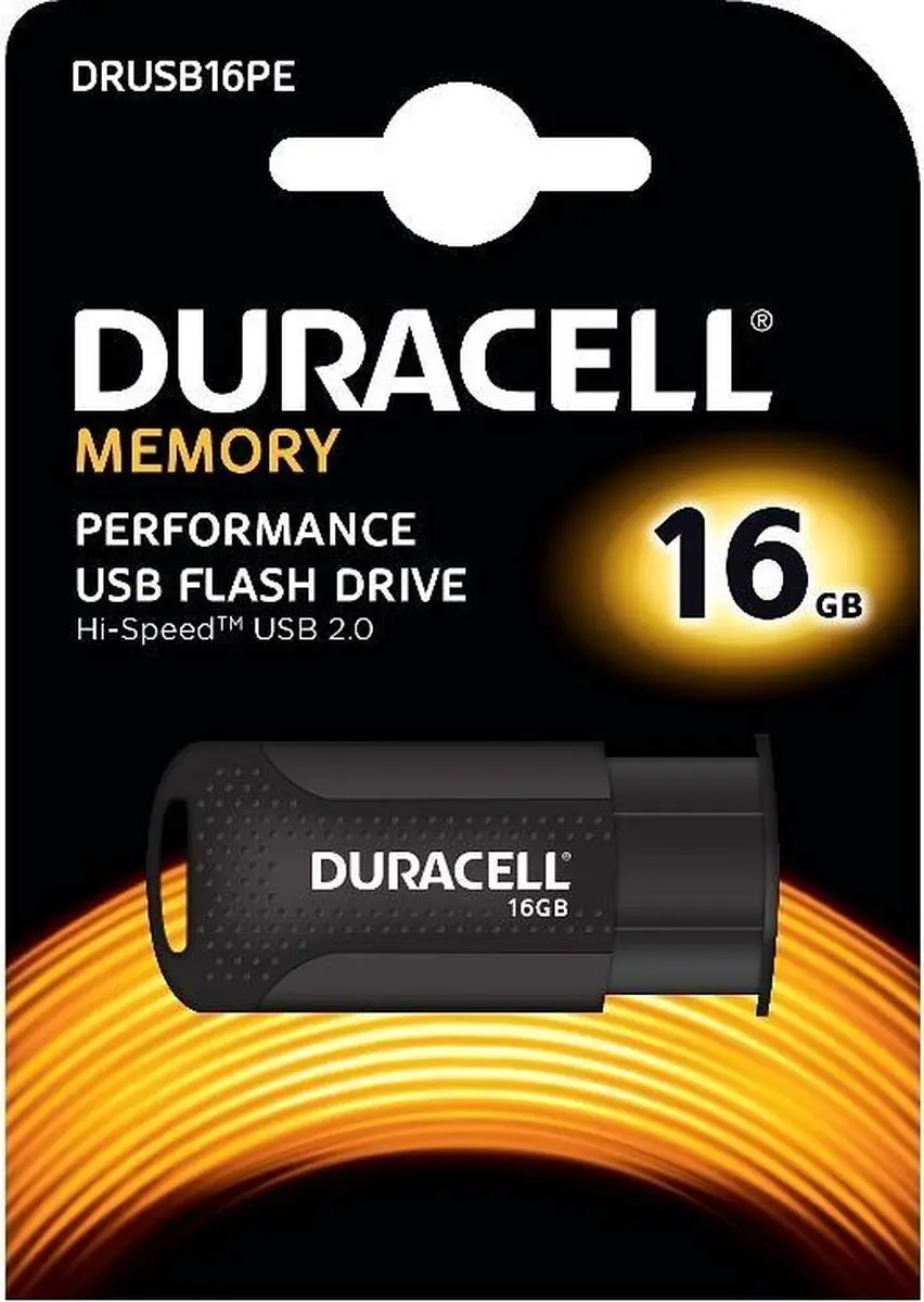 Duracell DRUSB16PE Geheugenmodule 16GB - Zwart
