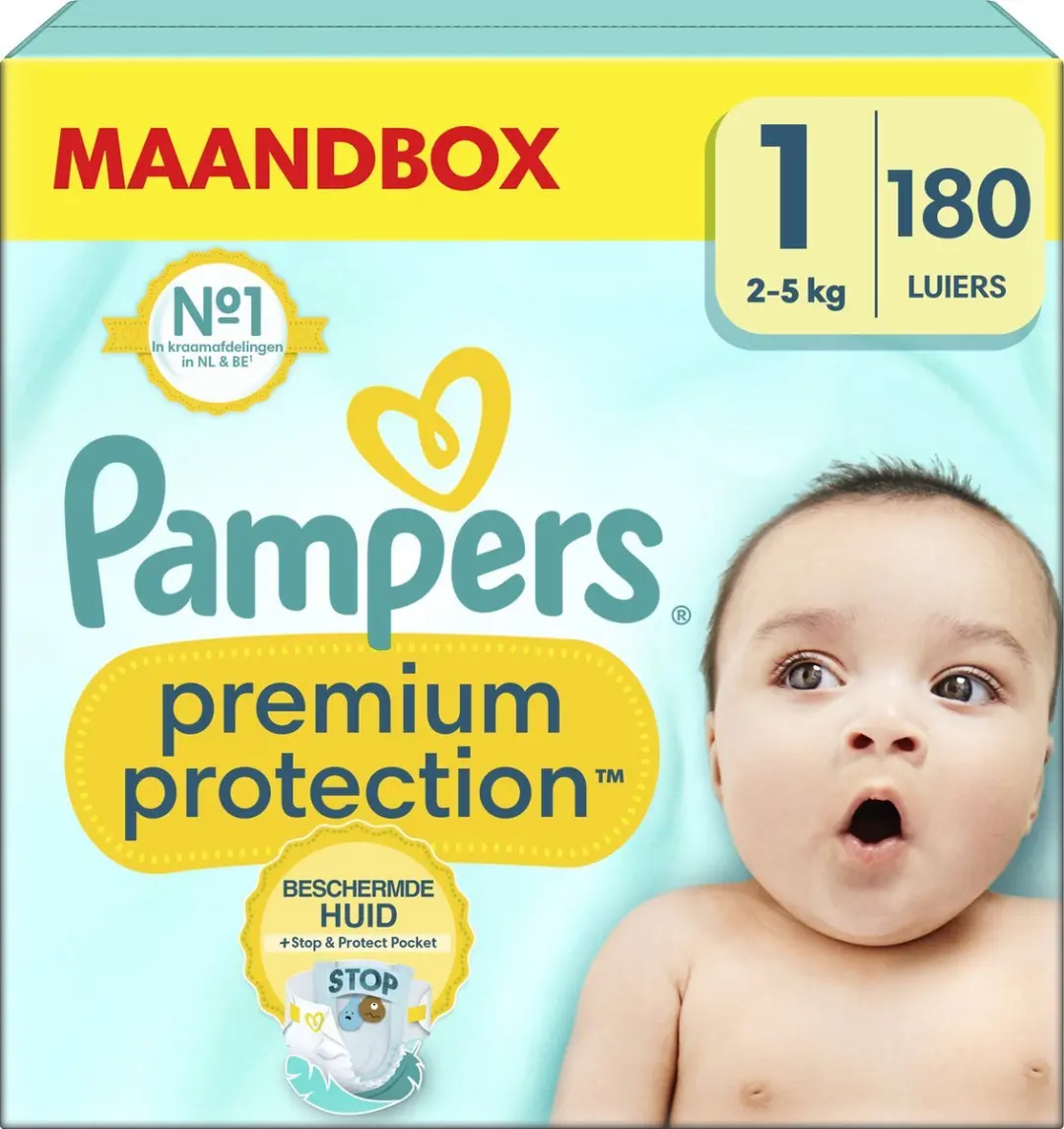 Pampers Premium Protection Maat 1 Luiers
