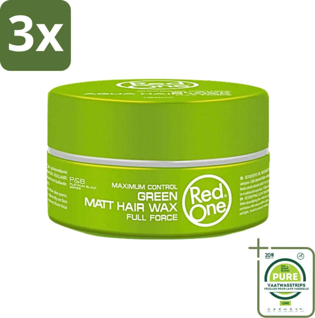Red One Haarwax Groen - 450ml (3x150ml)