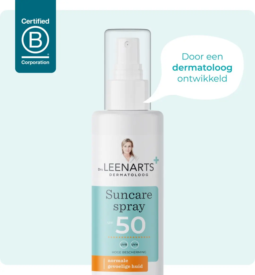 Drs Leenarts Zonnebrand Spray SPF50 200ml - Gezicht & Lichaam