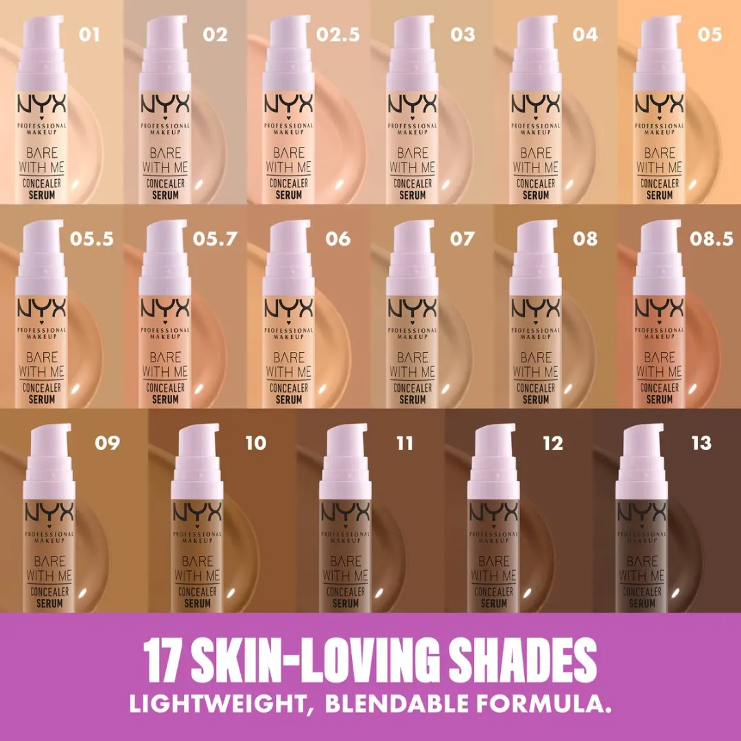 NYX Bare With Me Concealer Serum - Vanilla 9,6ml