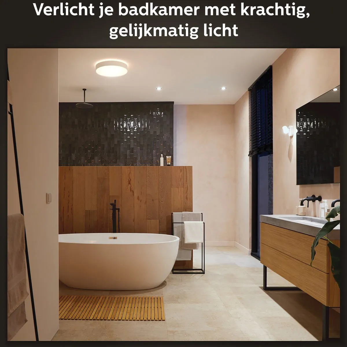 Philips Hue Devere Plafondlamp 38cm - Wit - 1 Dimmer Switch