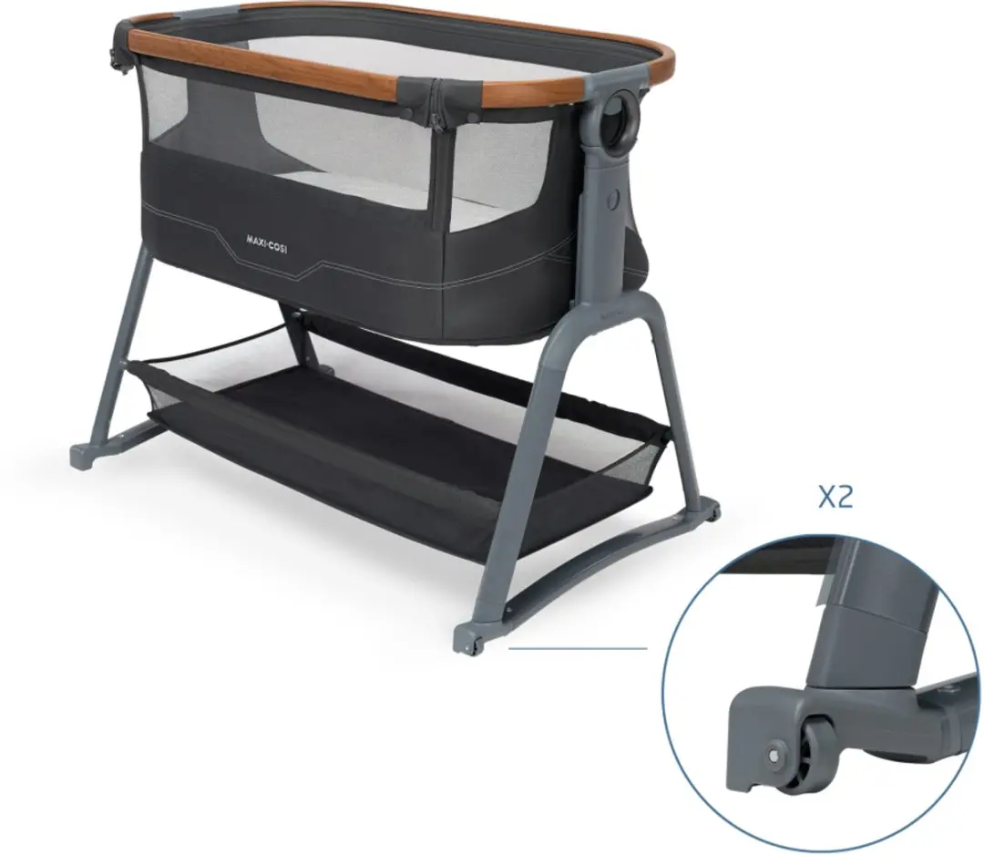 Maxi-Cosi Iora Plus Co-sleeper Elegance Graphite - Schommel & wielen - afbeelding 6 van 6