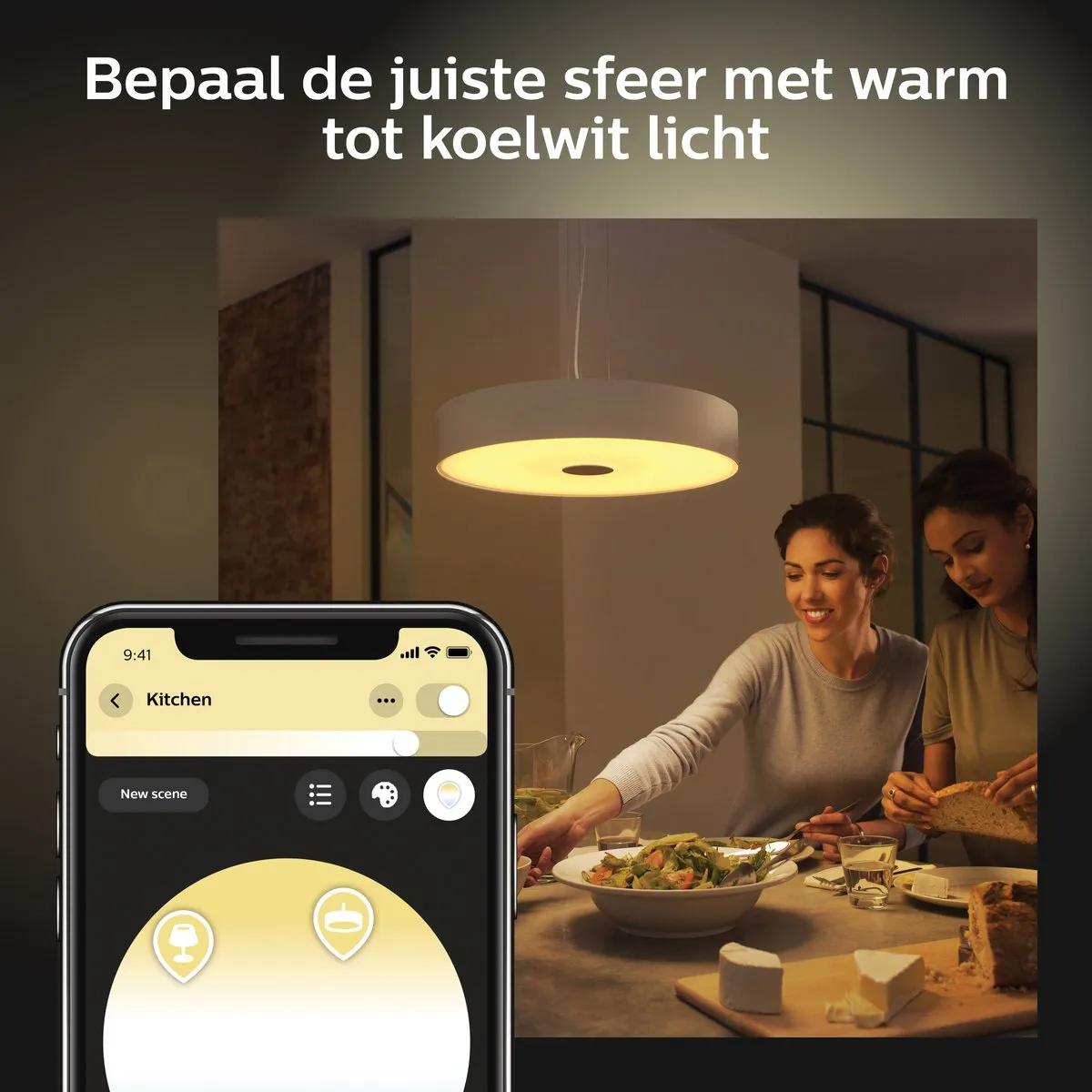 Philips Hue Fair Hanglamp - 2 Lichtpunten - Wit