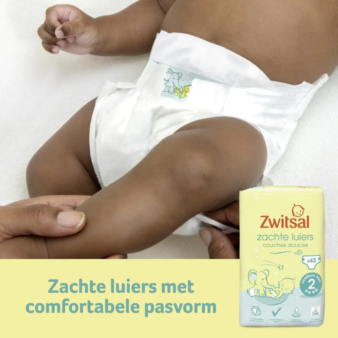 Zwitsal Luiers Mini Maat 2 - 252 Stuks