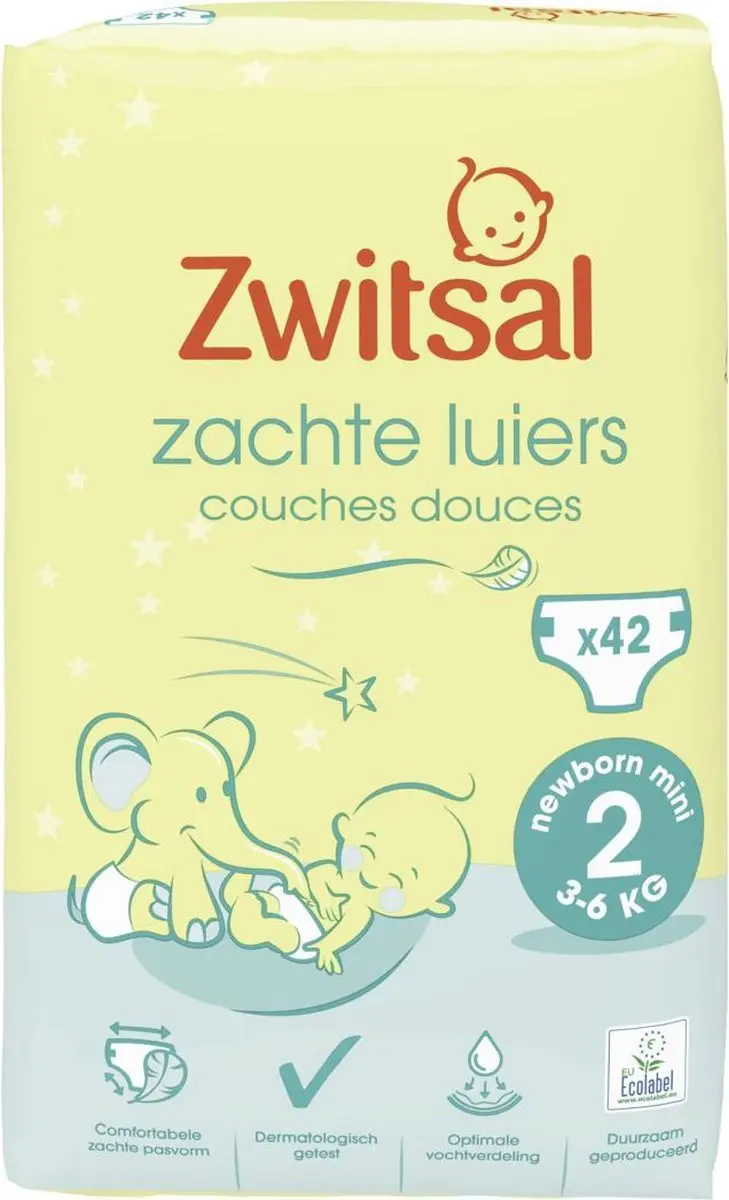 Zwitsal Luiers Mini Maat 2