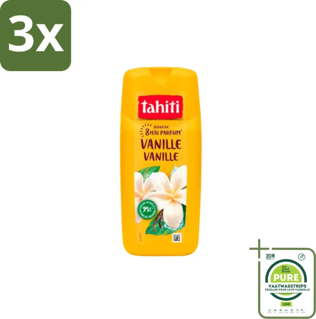 Tahiti Douchegel Vanille 945ml - 3 Stuks