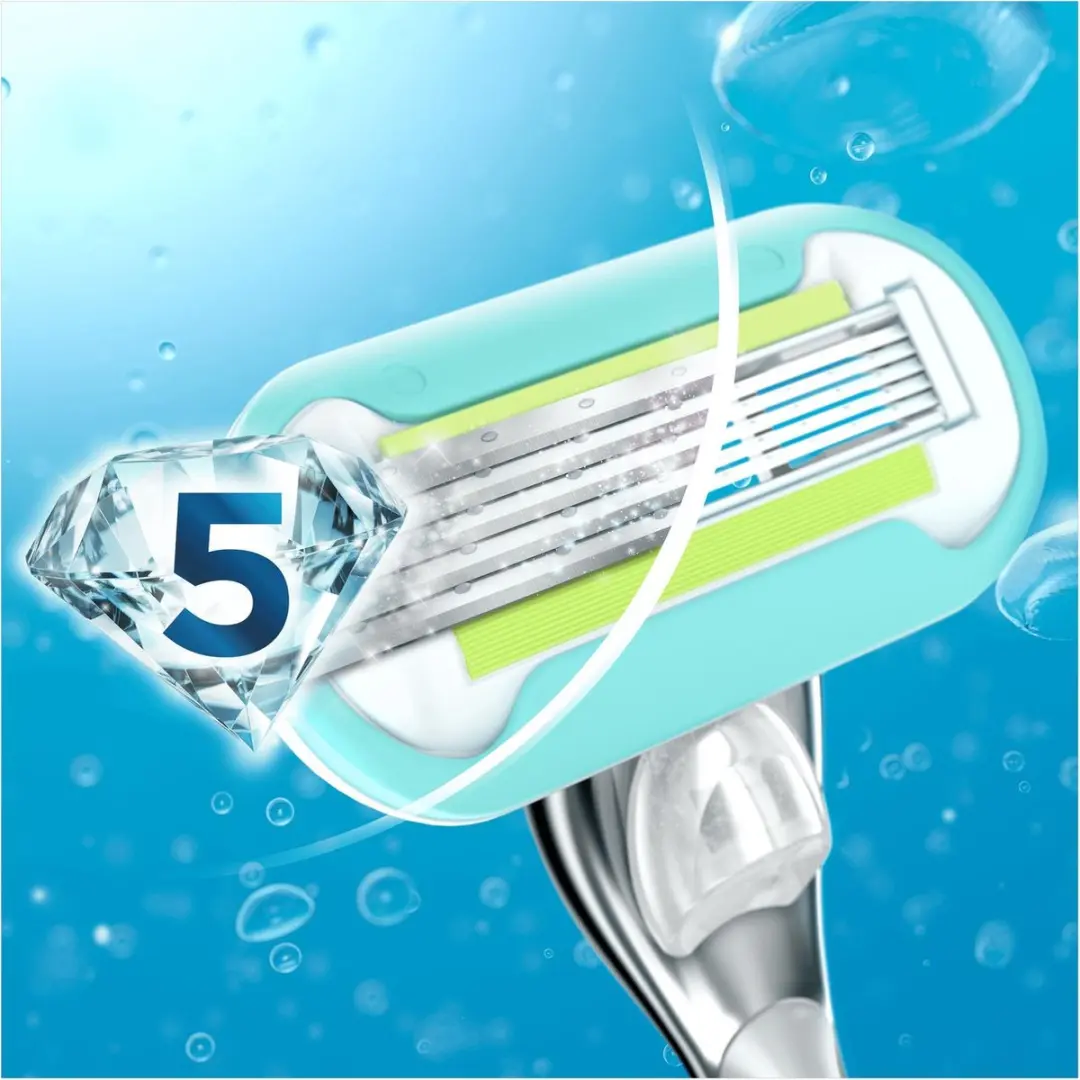 Gillette Venus Platinum Extra Glad Scheersysteem - 5 Bladen