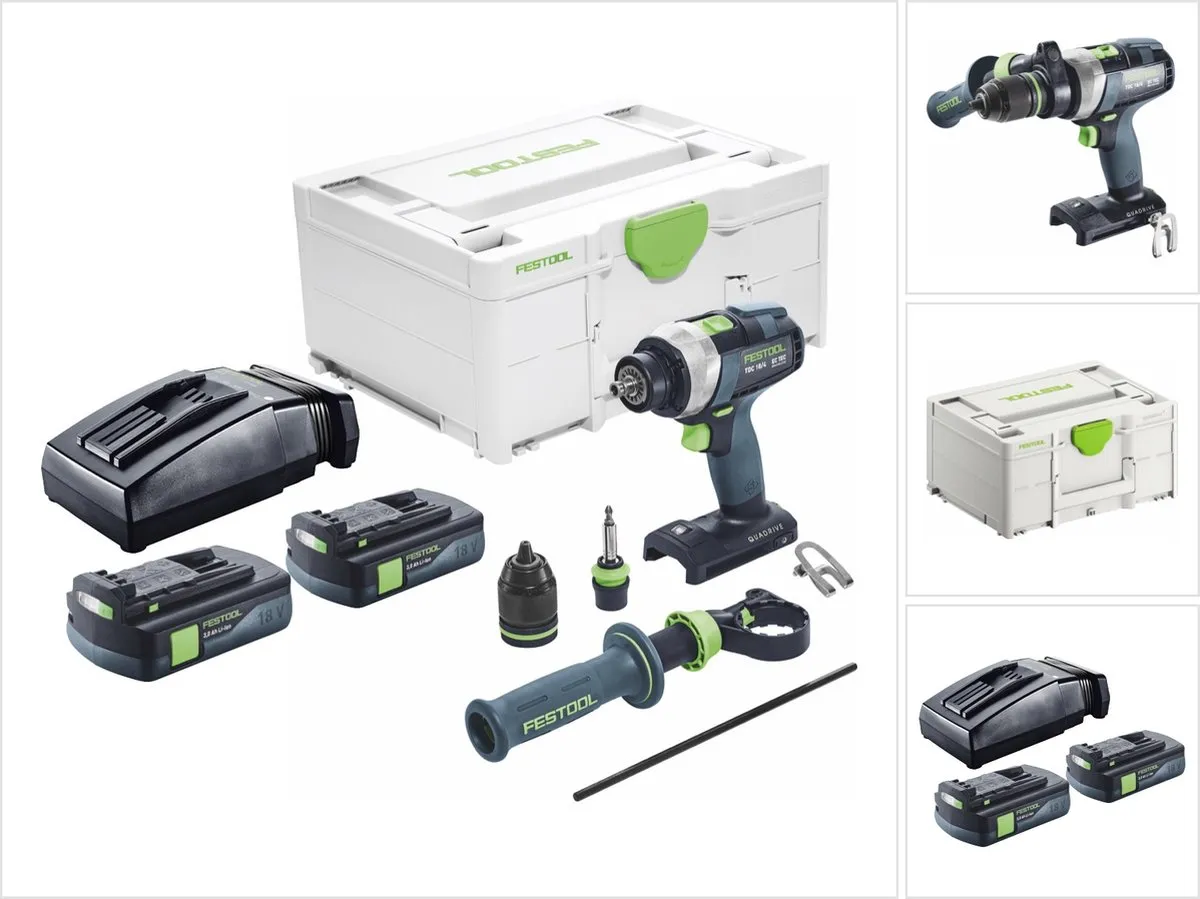 Festool TDC 18/4 I-Basic Accuschroefboormachine 75Nm