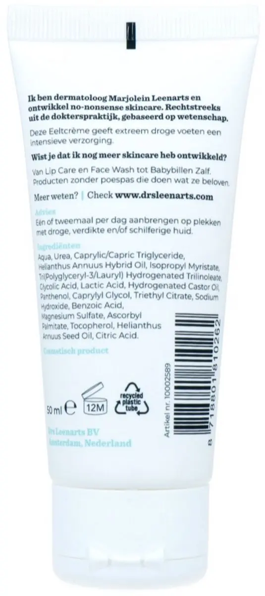 Drs Leenarts Eeltcrème 50ml - 30% Ureum
