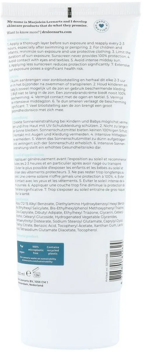 Drs Leenarts Suncare SPF30 Lichaamscrème 30ml