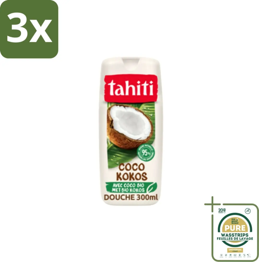 Tahiti Douchegel Coco 315ml - 3 Stuks