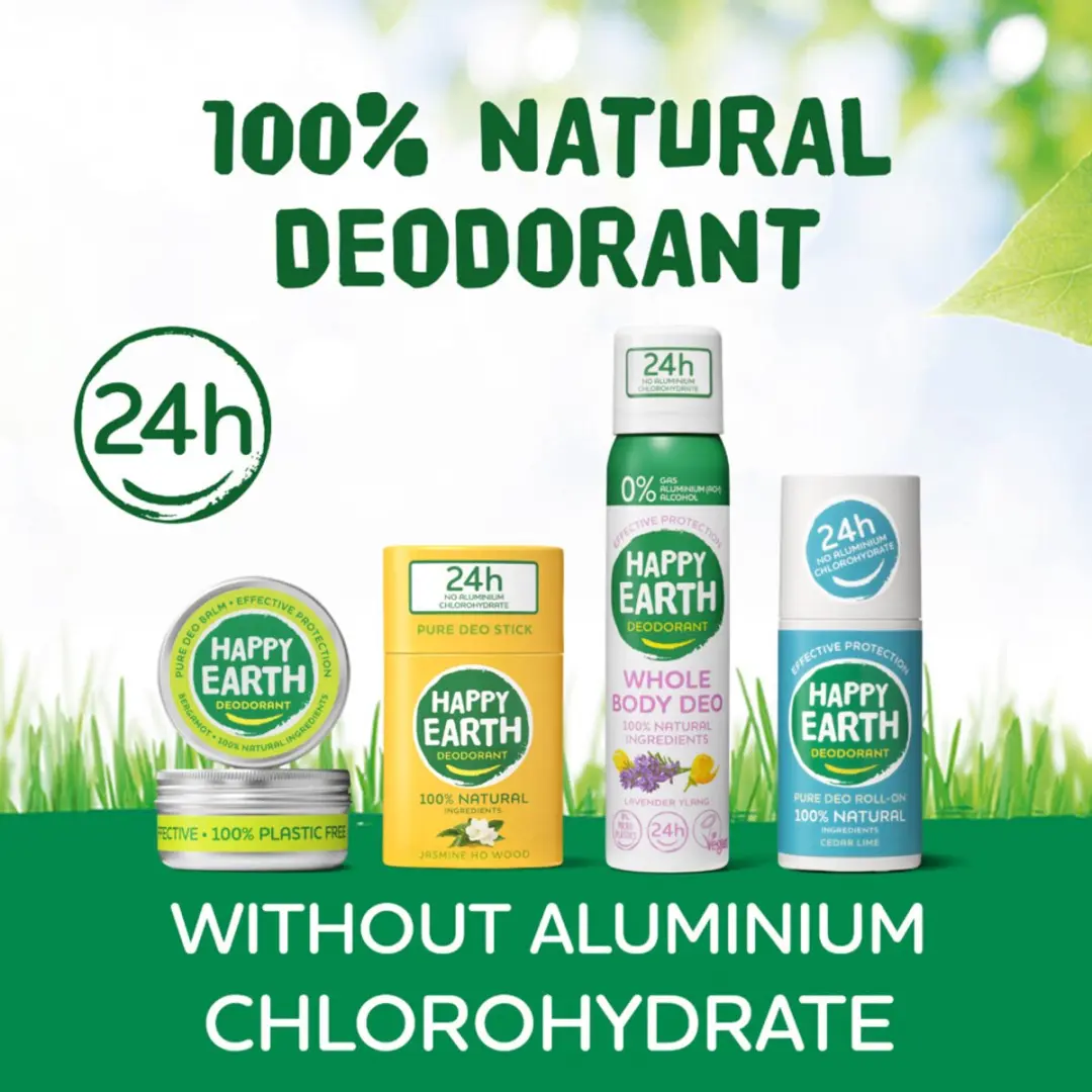 Happy Earth Jasmine Ho Wood Deodorant Stick 40g