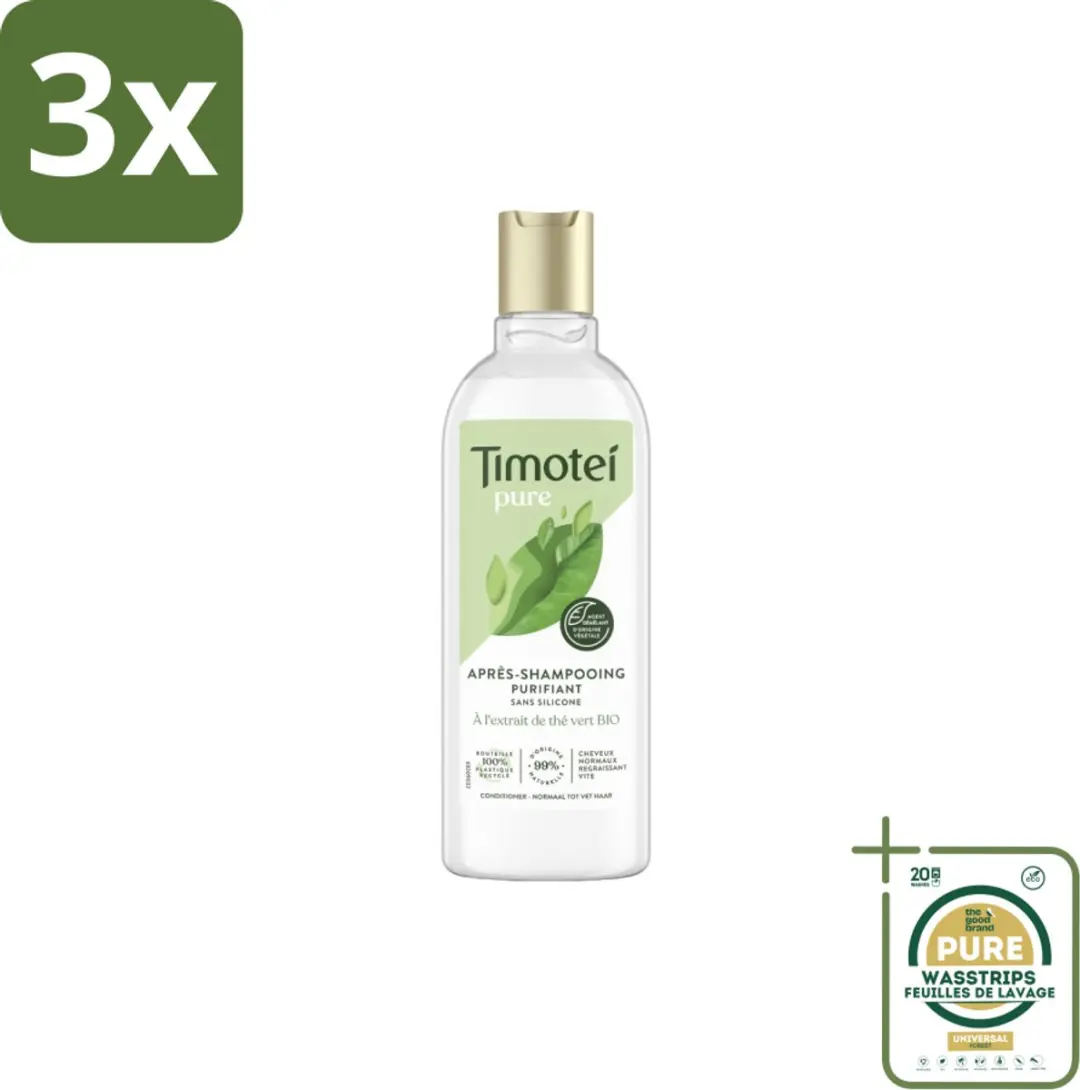Timotei Conditioner Pure Groene Thee 300ml - 3 Stuks
