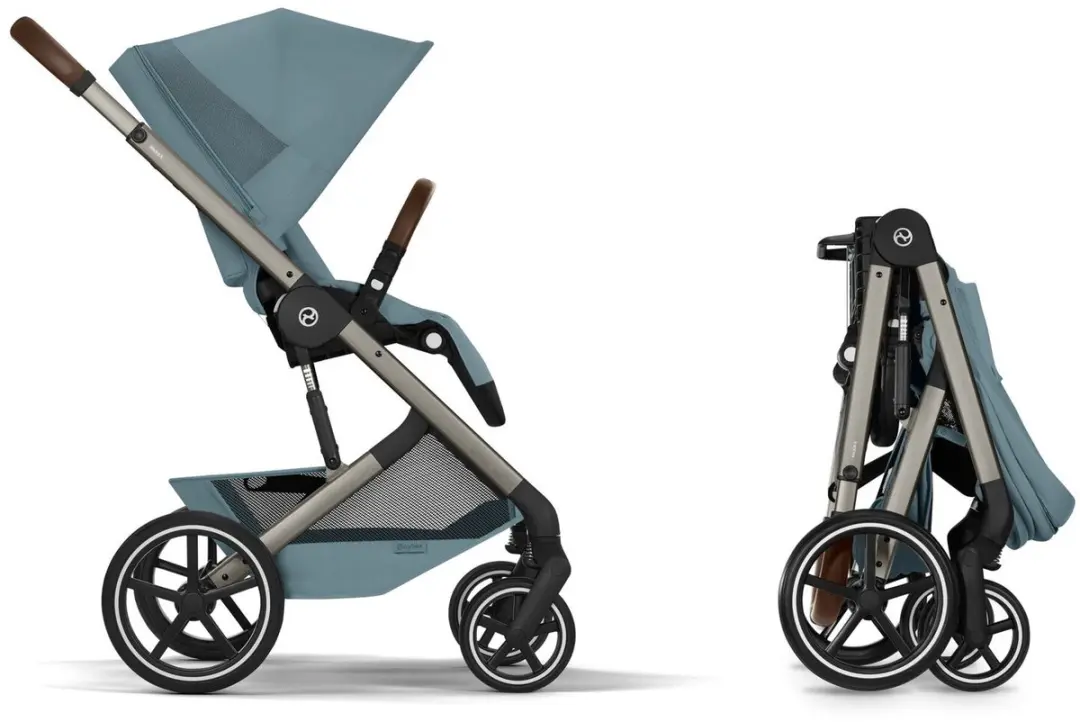 Cybex Balios S Lux Kinderwagen - Stormy Blue - 2-in-1 met opvouwbare wieg