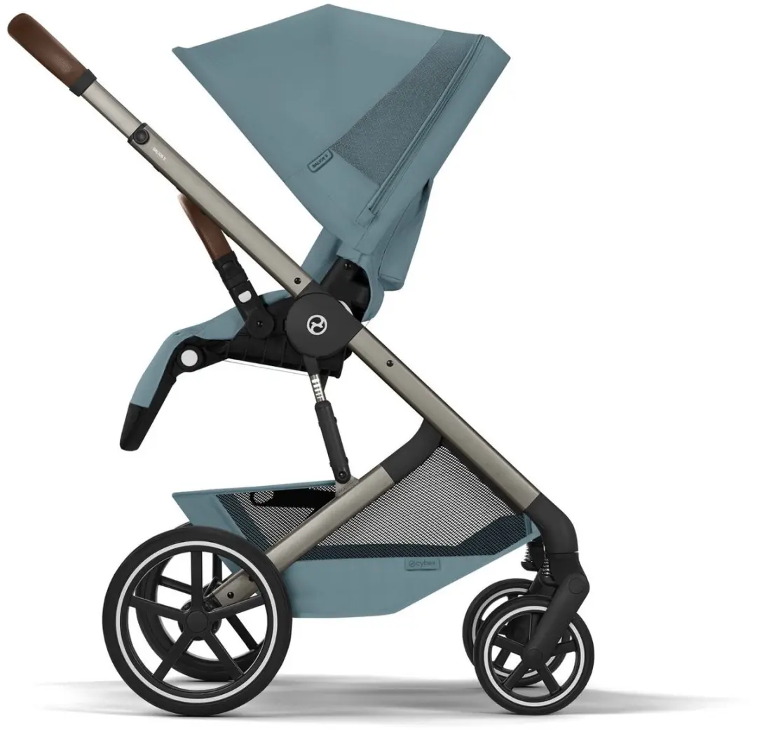 Cybex Balios S Lux Kinderwagen - Stormy Blue - 2-in-1 met opvouwbare wieg