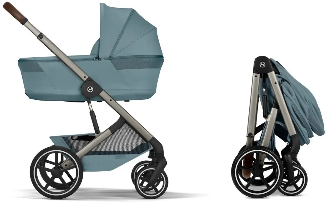 Cybex Balios S Lux Kinderwagen - Stormy Blue - 2-in-1 met opvouwbare wieg
