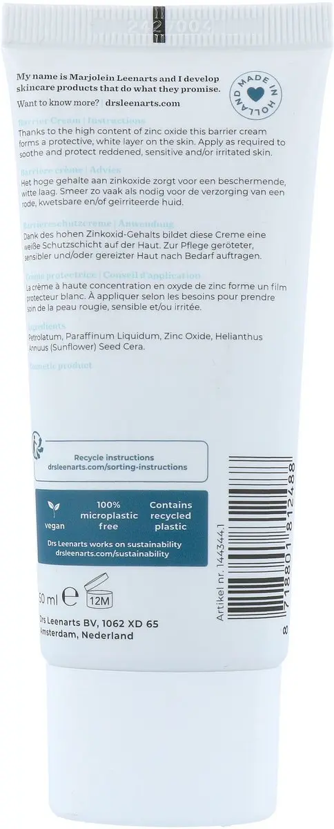 Drs Leenarts Barrièrecrème Zinkzalf 50ml