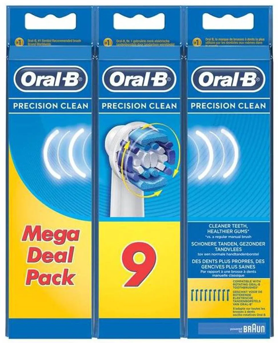 Oral-B Precision Clean EB20 Opzetborstels - 9 Stuks