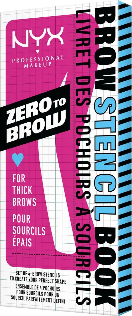 NYX Zero to Brow Stencil Dik Wenkbrauwstencil 35ml