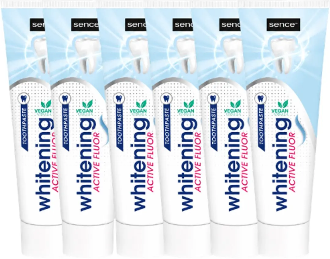 Sence Whitening Active Fluor Tandpasta 6x75ml