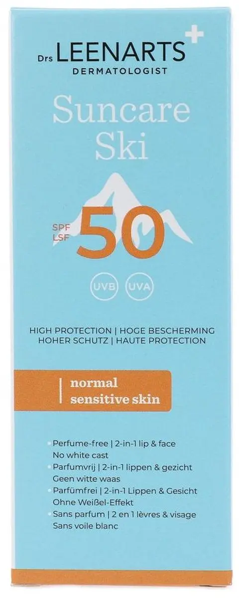 Drs Leenarts Suncare Ski Combi-tube - Zonnebrand SPF50 20ml + Lippenbalsem SPF25