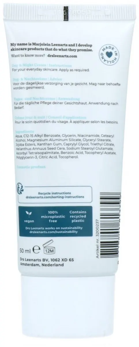 Drs Leenarts Dag- en Nachtcrème 50ml - Parfumvrij