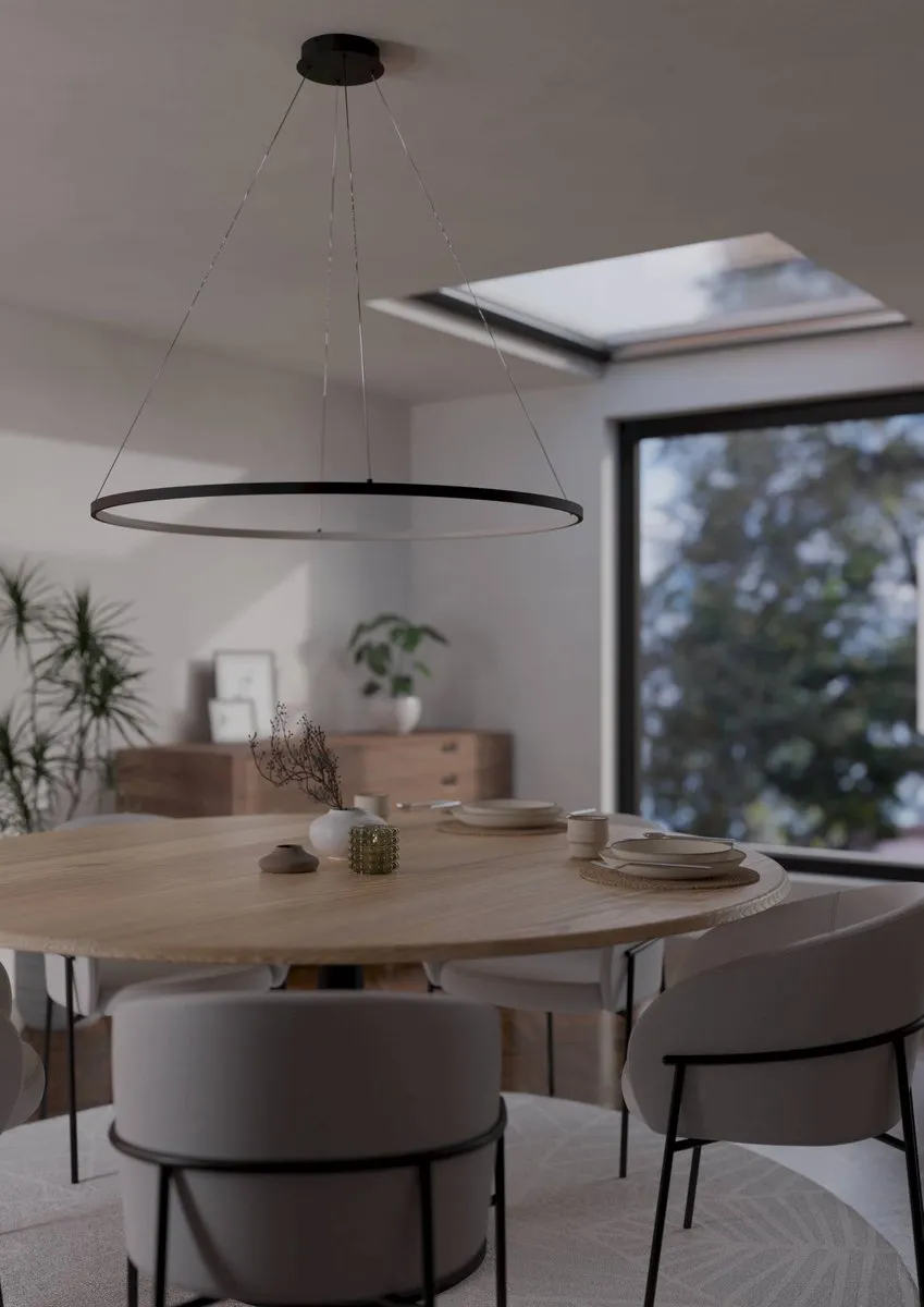 Eglo Parruta Hanglamp - Ø99cm - Zwart/Wit - Dimbaar 2765K