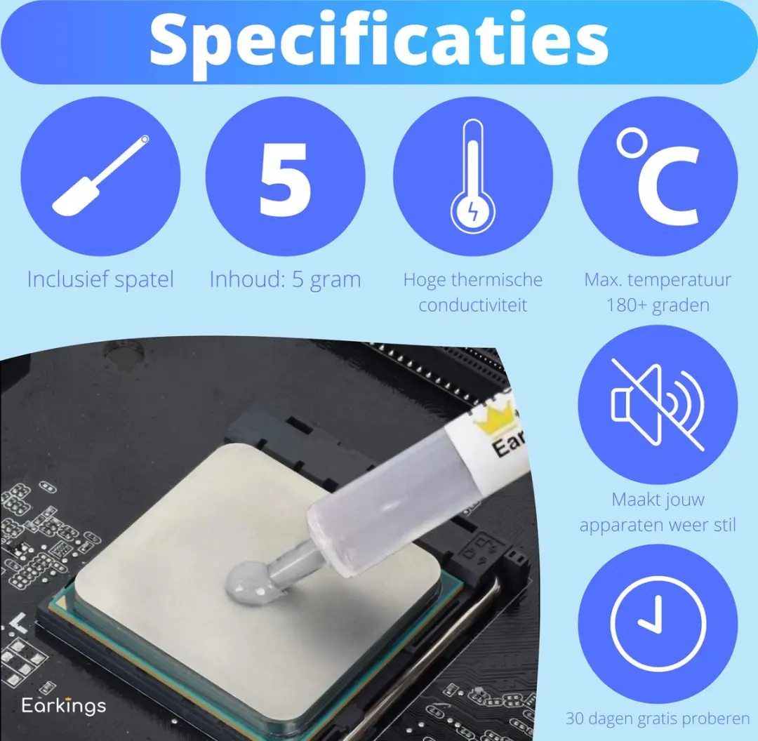 EarKings EKKP-5 Koelpasta CPU - 5ml