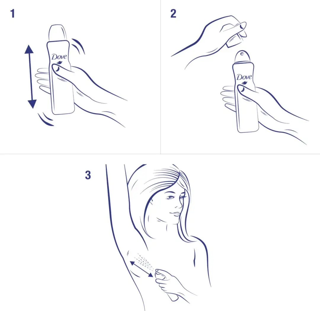 Dove Go Fresh Anti-transpirant Spray Komkommer - 3x150ml