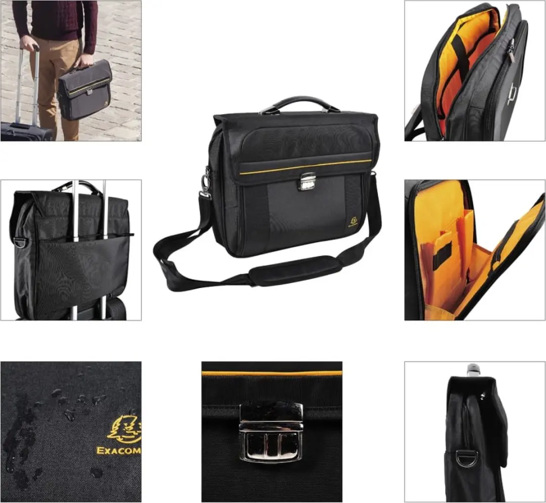 Exacompta Exactive Laptoptas 15,6" - 4 Vakken - Zwart