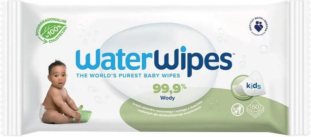 WaterWipes Snoetenpoetser Soapberry Babydoekjes 60 Stuks - Plasticvrij