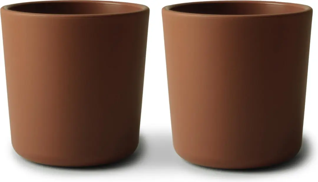Mushie Siliconen Drinkbeker Set 2