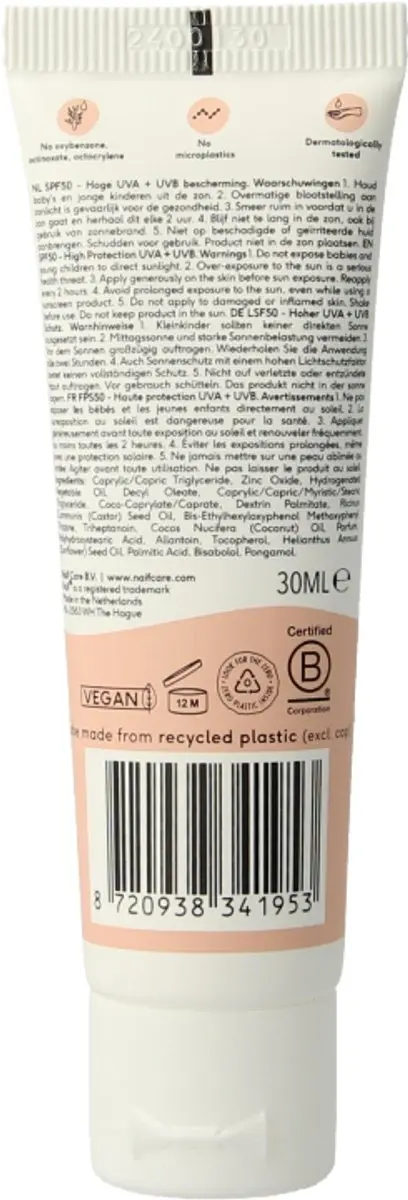 Naïf Zon Baby & Kids Crème SPF50 30ml