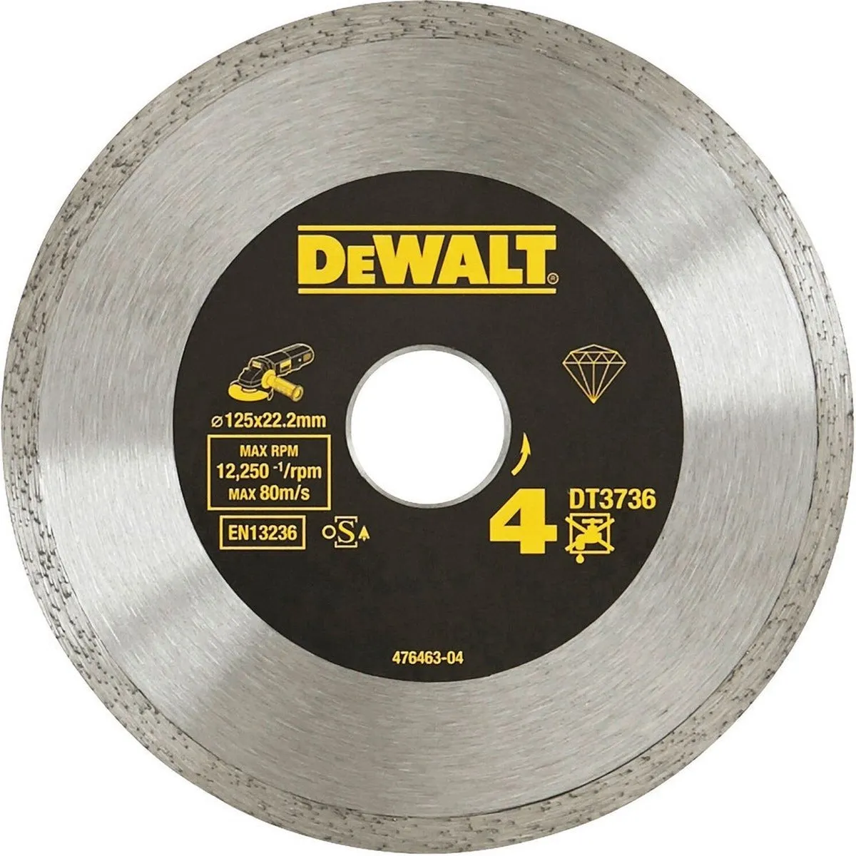 DeWalt DT3736 Diamantdoorslijpschijf 125mm - Keramiek