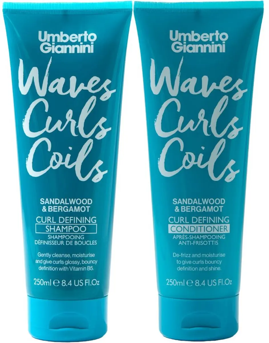 Umberto Giannini Waves Curls & Coils Shampoo & Conditioner 2x250ml
