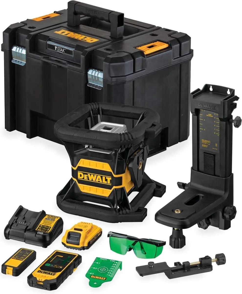 DeWalt DCE080D1GS Roterende Laser - 600m Bluetooth Groen 18V