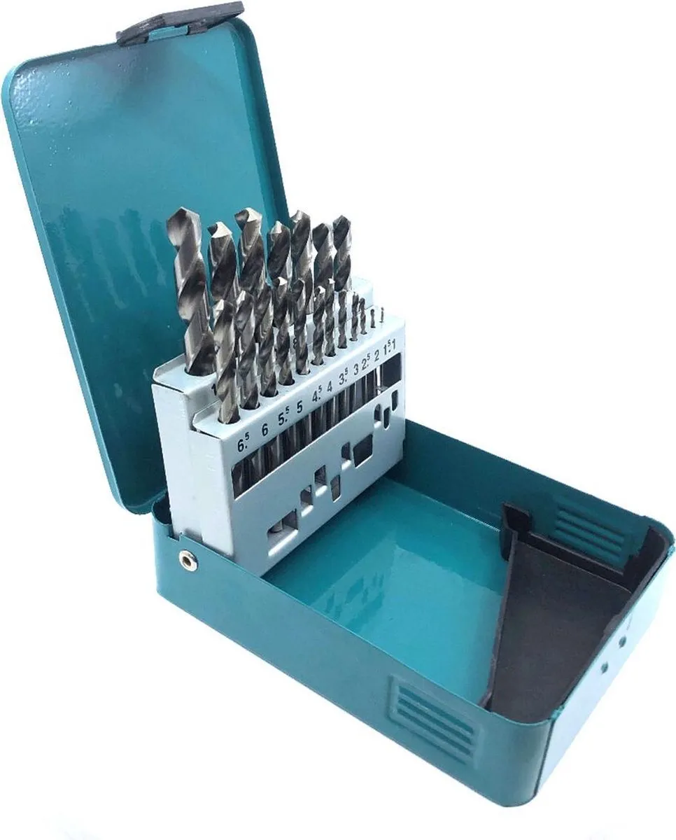 Makita D54025 Metaalborenset 19-delig - HSS-G