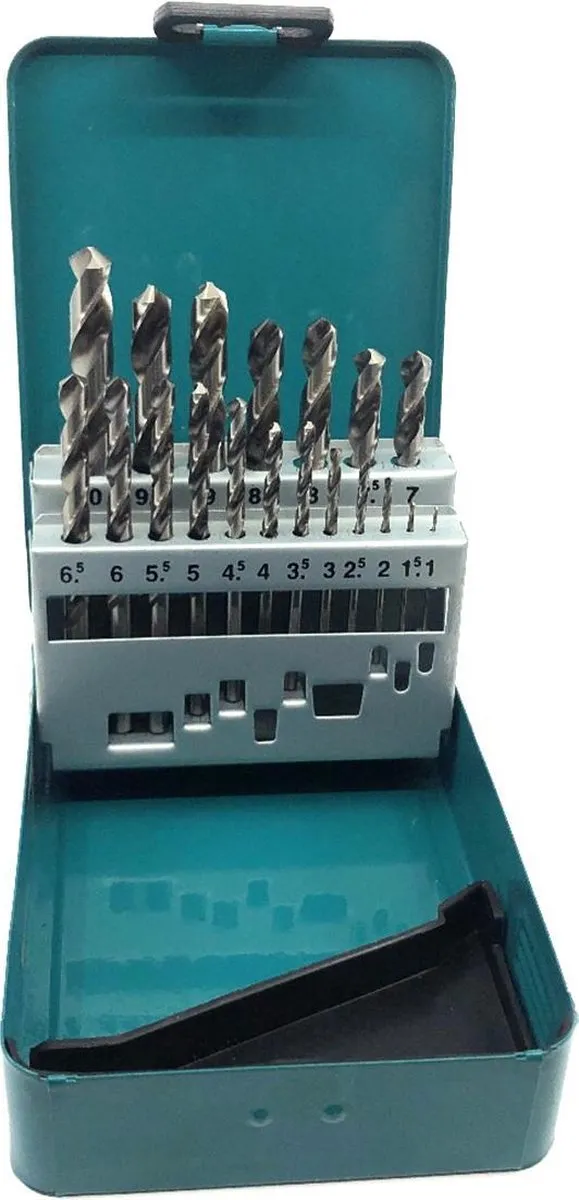 Makita D54025 Metaalborenset 19-delig - HSS-G