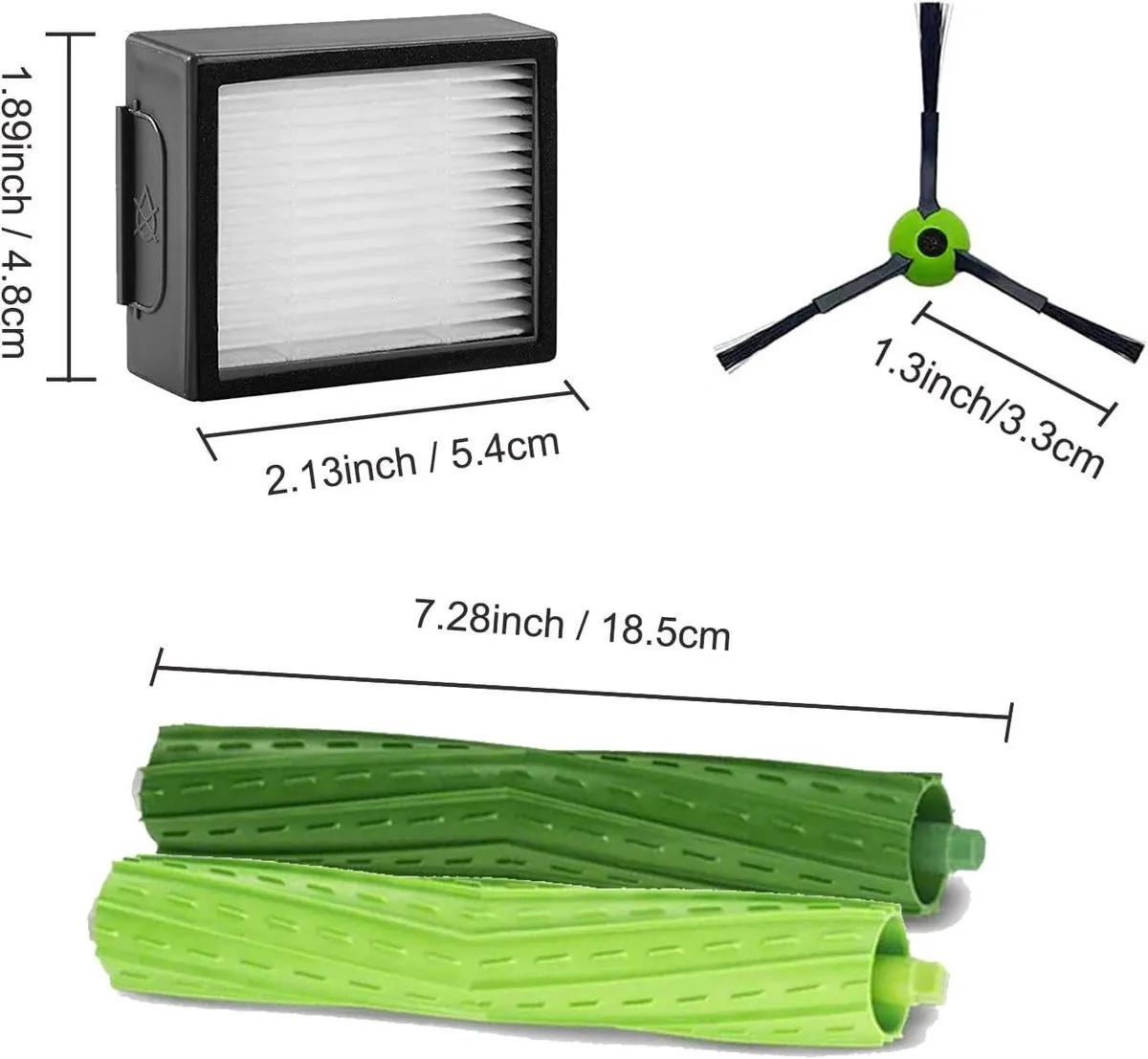iRobot Roomba J7/i7/i6/i3/i4/i2/i5/i8/i1+/Plus e5 e6 I E J Rolborstels & Filters - 9 Stuks