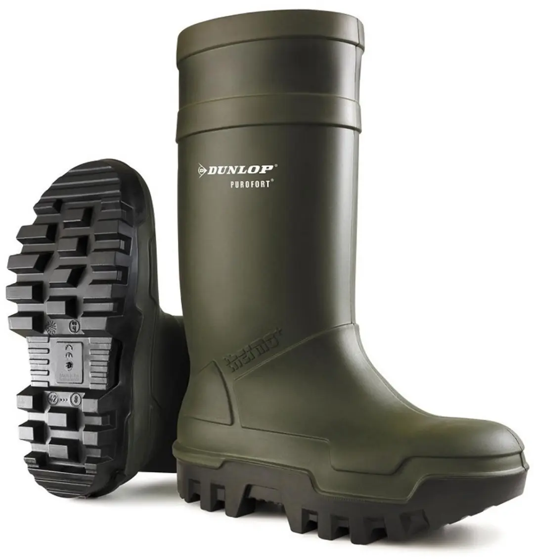 Dunlop Purofort Thermo+ Werklaarzen - Maat 48 - Groen