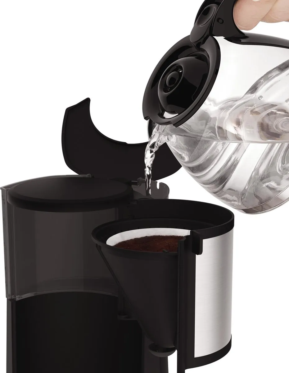 Moulinex Subito FG370811 Koffiezetapparaat 15 Koppen 1.25L - Zwart/Roestvrijstaal - afbeelding 5 van 6