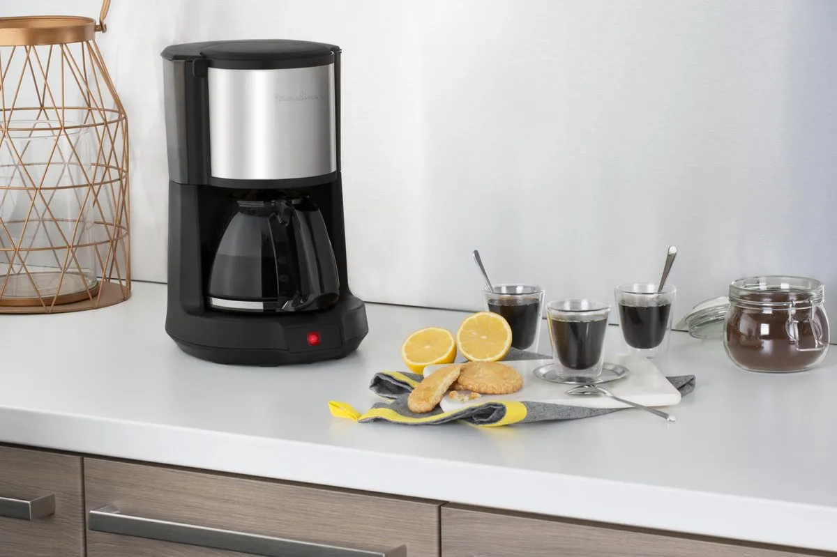Moulinex Subito FG370811 Koffiezetapparaat 15 Koppen 1.25L - Zwart/Roestvrijstaal - afbeelding 3 van 6