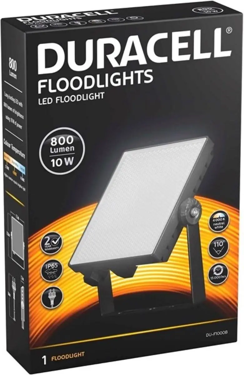 Duracell DU-F10008 LED Floodlight 10W