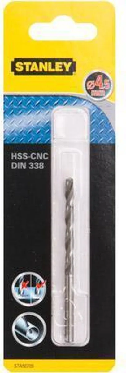 Stanley Metaalboor HSS-CNC 4,5mm STA50709