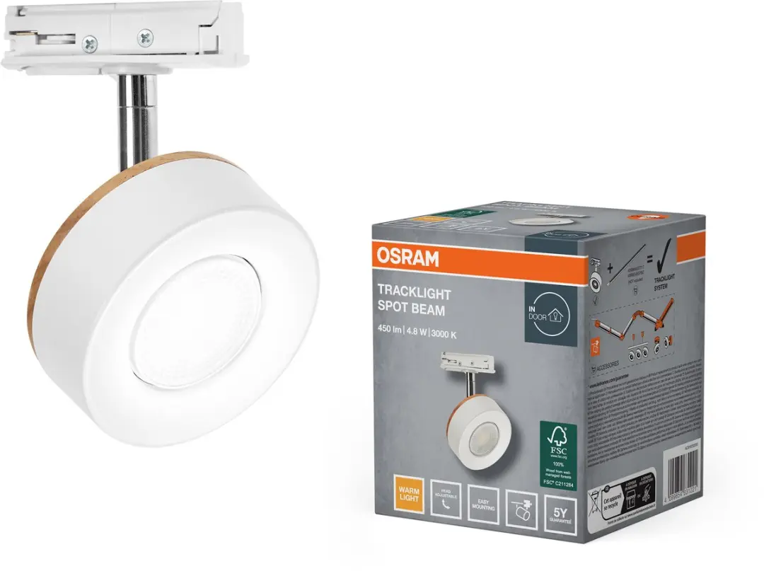 Osram Tracklight Spot Beam 4,8W 3000K - Warm wit