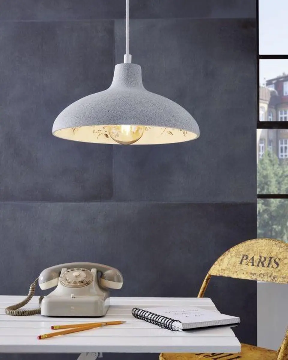 Eglo Barrowby Hanglamp - 1x E27 - 60W Warm Wit