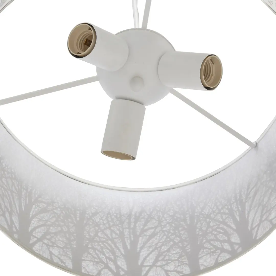 Inspire Forest Hanglamp - 3x E27 60W - Ø40cm x H23cm - Wit