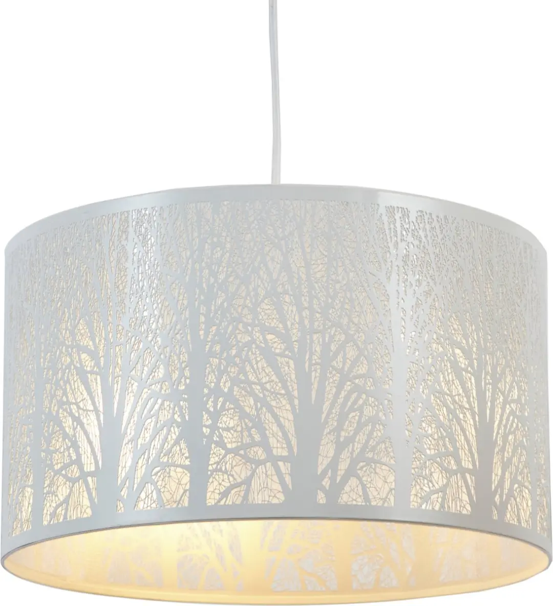 Inspire Forest Hanglamp - 3x E27 60W - Ø40cm x H23cm - Wit