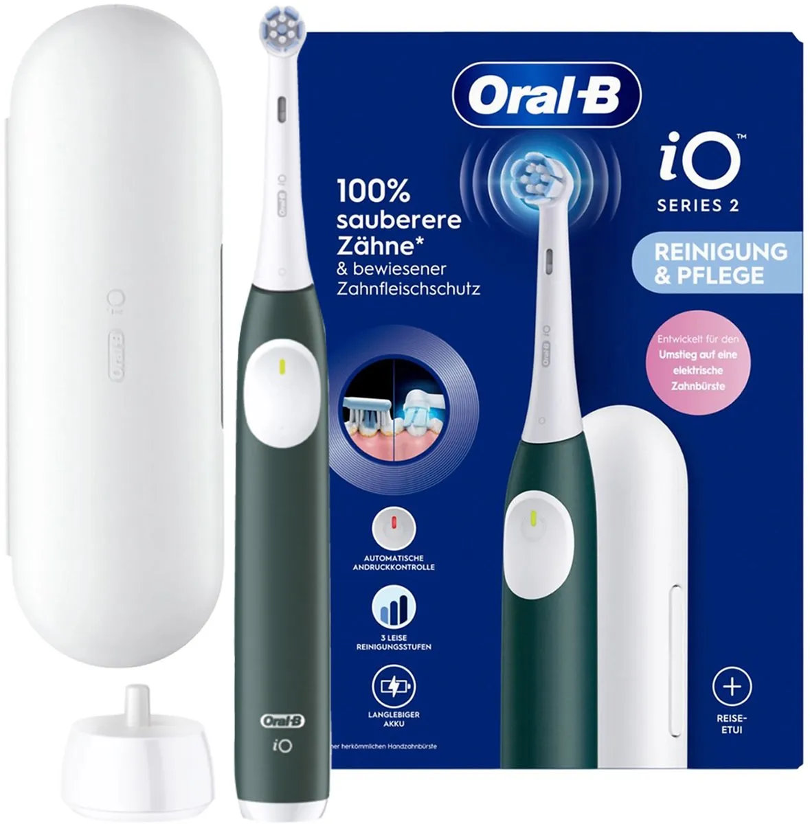 Oral-B iO Series 2 Forest Green Elektrische Tandenborstel - 3 Poetsmodi